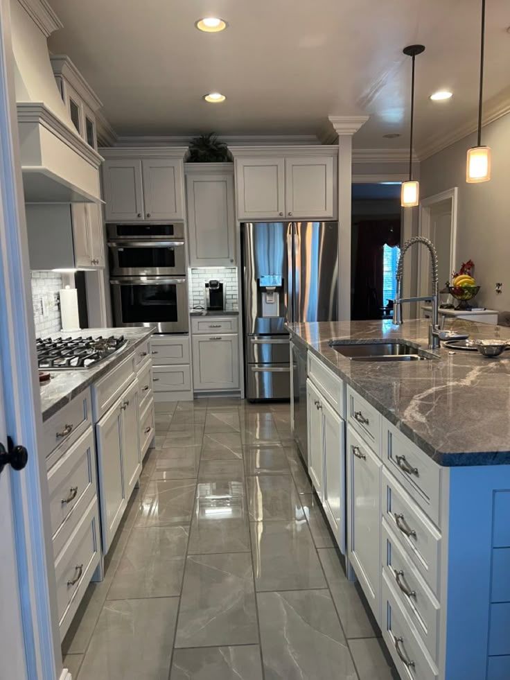Floors and counters polished to a shine